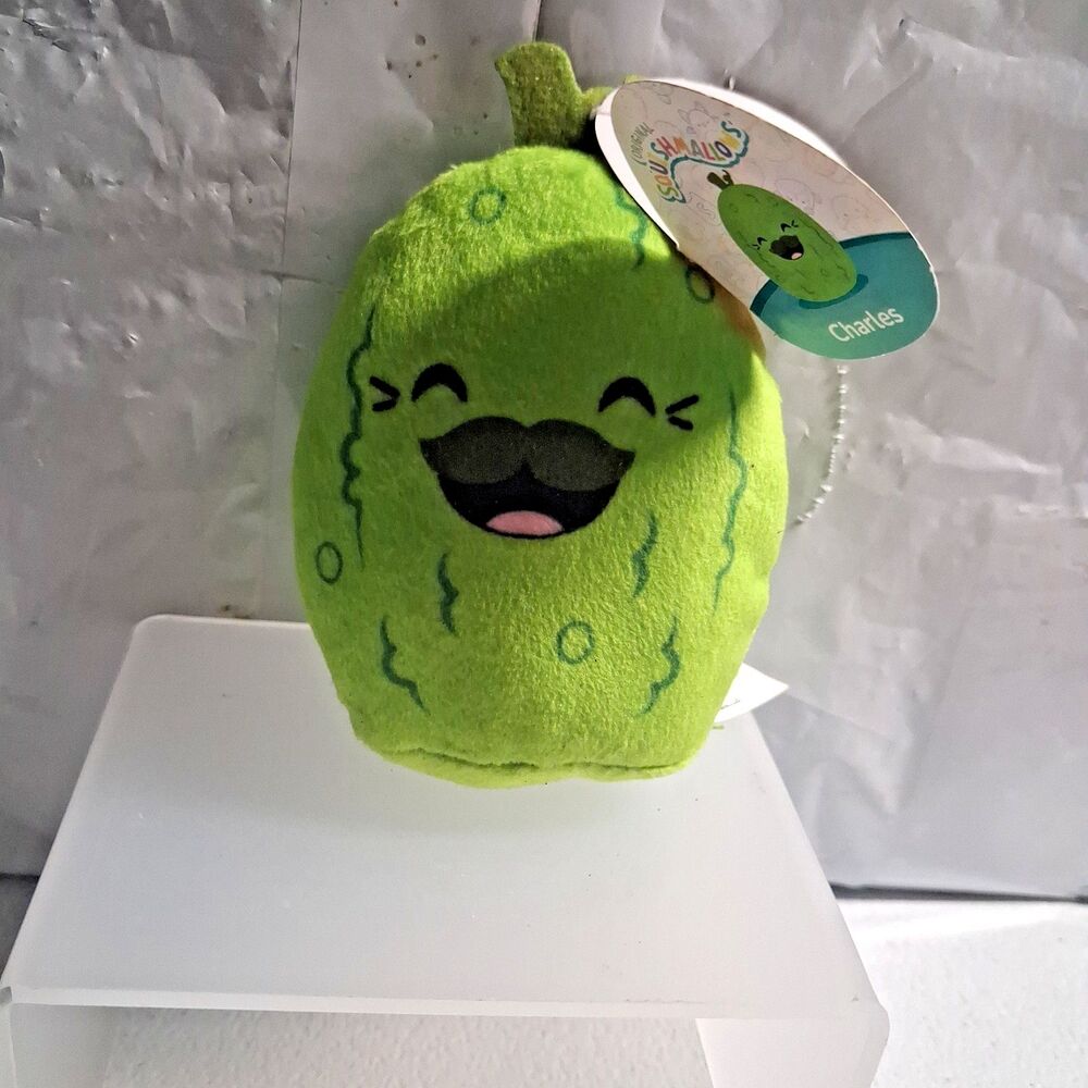 Squishmallows Charles Pickle Mini Green Washable Plush McDonald's 2025